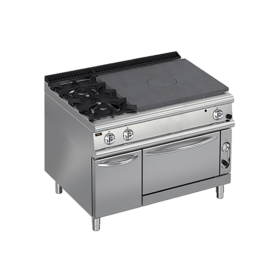 Плита со сплошной поверхностью газовая 900 серии Apach Chef Line LRSTG129R2FE