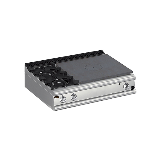 Плита со сплошной поверхностью газовая 700 серии Apach Chef Line LRSTG127R2SX