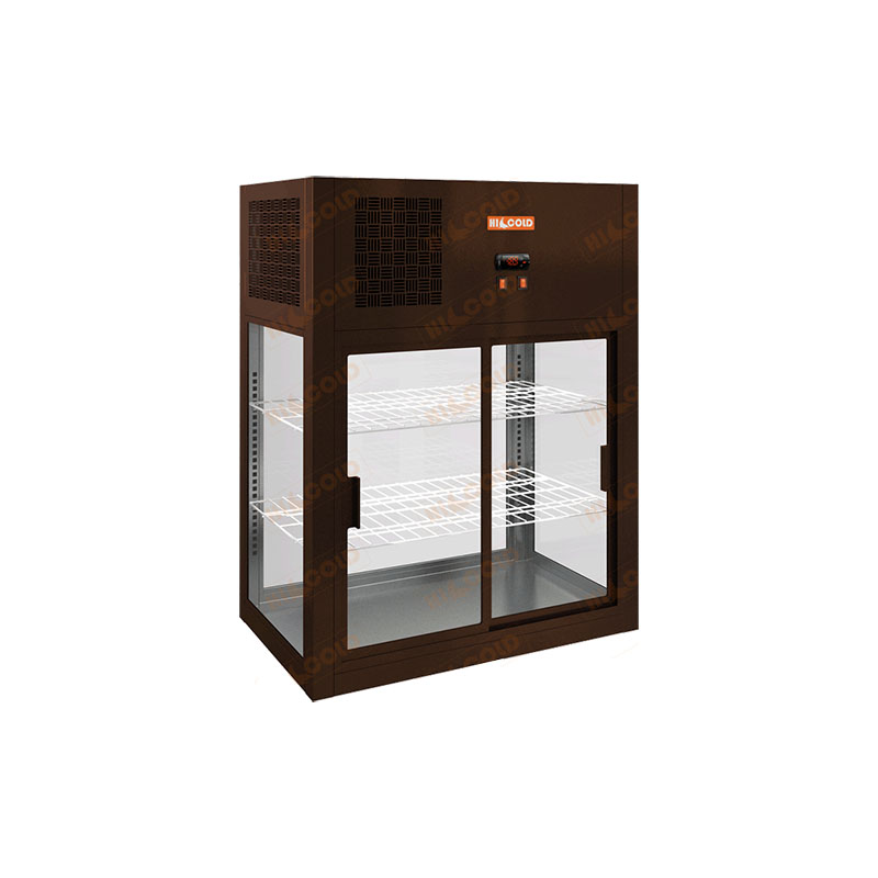 картинка Настольная островная холодильная витрина HICOLD VRH O 790 Bronze / Beige / Brown / Black
