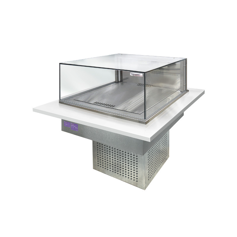 Встраиваемая горизонтальная кондитерская холодильная витрина FINIST GLASSIER SLIDE GS-10/7/3