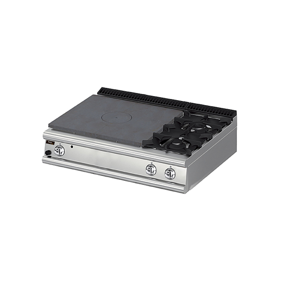 Плита со сплошной поверхностью газовая 900 серии Apach Chef Line LRSTG129R2DX