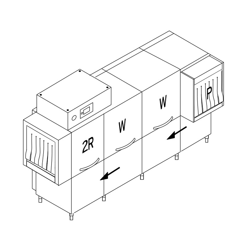 Машина посудомоечная конвейерная DIHR RX 356 LC