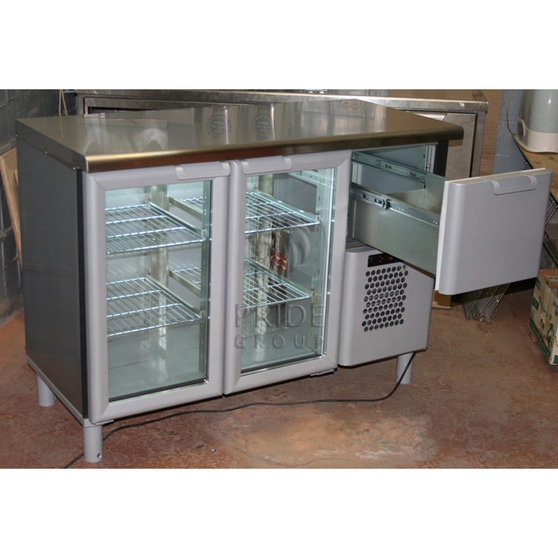 картинка Холодильный барный стол T57 M2-1-G X7 9006/9005 (BAR-250С Carboma)