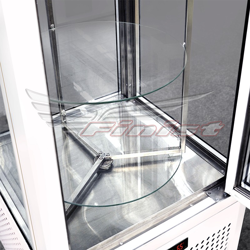 картинка Вертикальная кондитерская холодильная витрина Finist Nataly N-1900 нержавеющая сталь