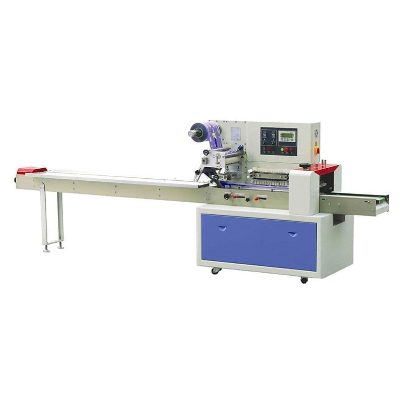 Упаковочная машина Hualian DXDZ-600XD (3 servo, лент. 250 мм, рег. форм, H-120мм, min пакет L 180мм, трансп.попереч.запайки)