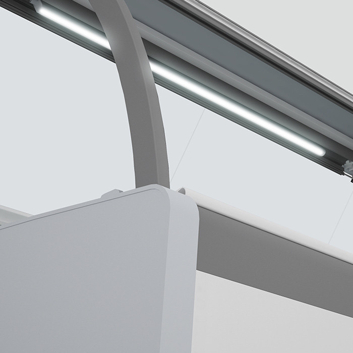 картинка Витрина холодильная Brandford AURORA 125 Reverse Glass вентилируемая