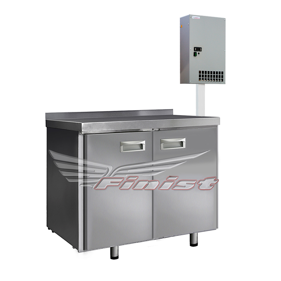 Стол холодильный Finist СХСан-700-2 настенный агрегат 1000x700x850 мм