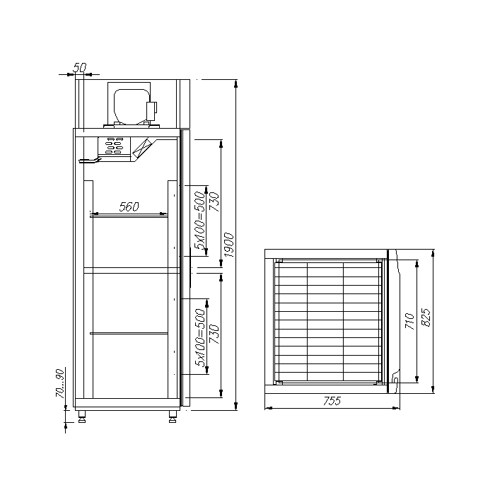картинка Шкаф холодильный Carboma RF700