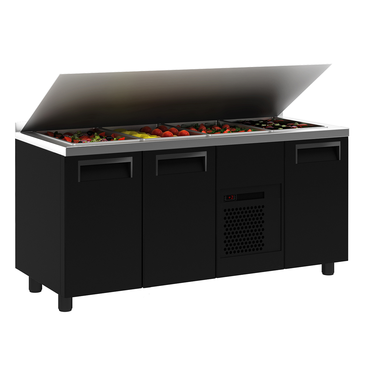 Холодильный стол для салатов T70 M3sal-1 9006/9005 (SL 3GN Carboma)