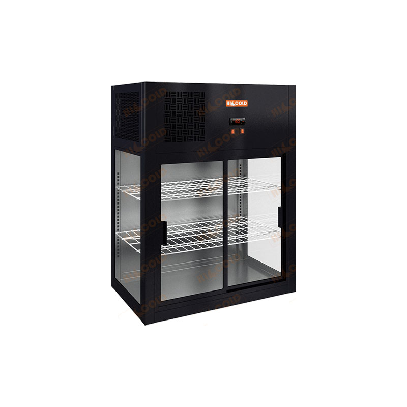 Настольная пристенная холодильная витрина HICOLD VRH 790 Bronze / Beige / Brown / Black