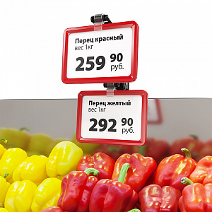 картинка Прищепка V-CLAMP-PF с держателями под 2 рамки, цвет черный EPG