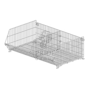 картинка Корзина штабелируемая разборная с ножкой 1250х800 мм h 500 мм RAL